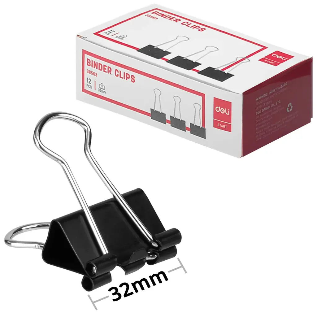 PINCE CLIP 32MM DELI  DE38563