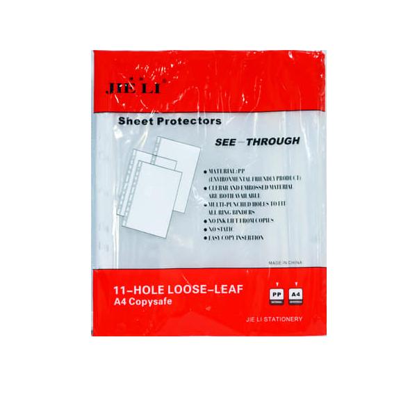 POCHETTE PLAST PERFO PQT DE 100 JIE LIE