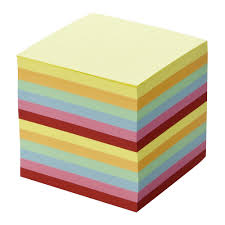 BLOC CUBE ALINEA COULEUR  9*9