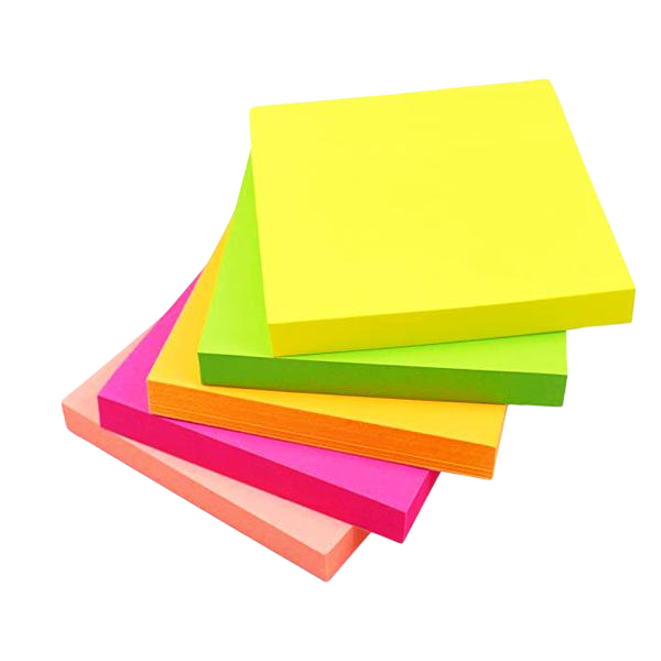 POST IT 75*75 FLUO 5 COULEURS