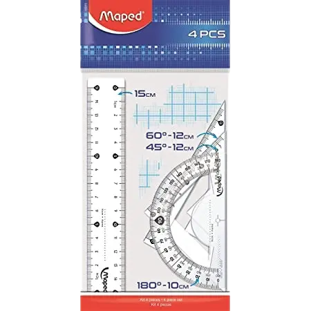 KIT DE TRAÇAGE MAPED PULSE MAXI CRISTAL 4PCES 30CM