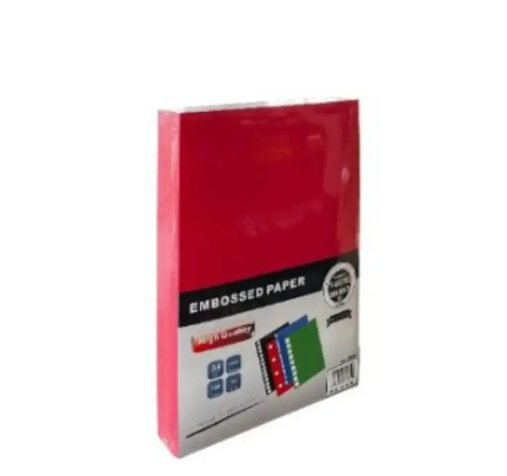 COUVERTURE GRAIN CUIR ROUGE SI PQT DE 100