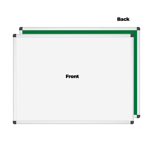 TABLEAU BLANC 100*150 DOUBLE FACE BLANC/VERT