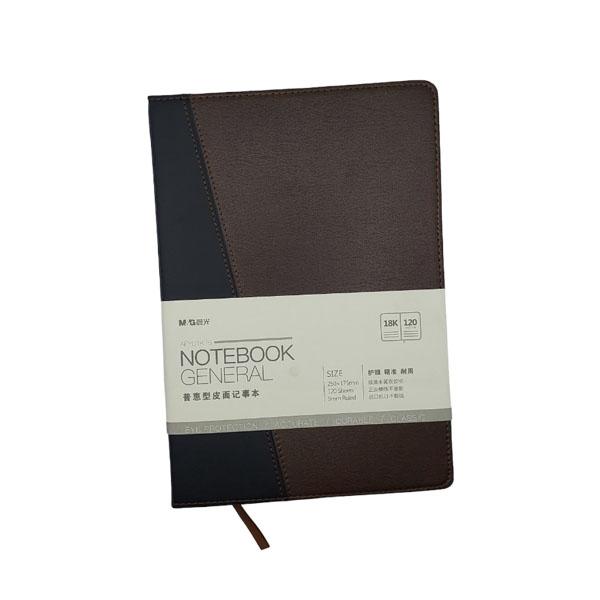 BLOC NOTE COUVERTURE CUIR M&G 18K/160