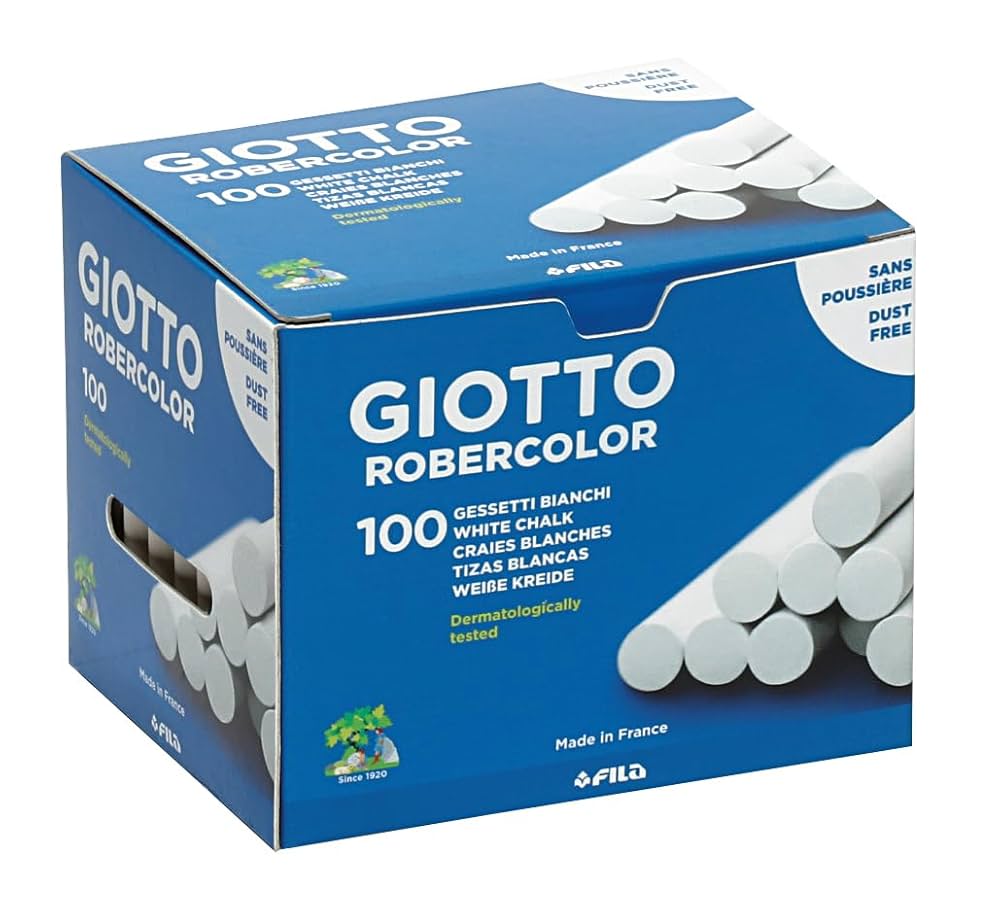 CRAIE BLANCHE GIOTTO ROBERCOLOR BOITE DE 100