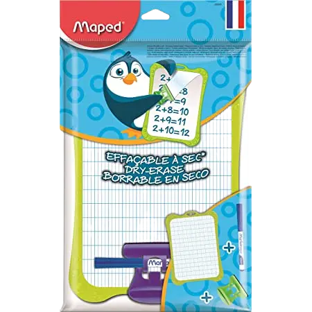 ARDOISE BLANCHE AVEC ACCESSOIRES MAPED