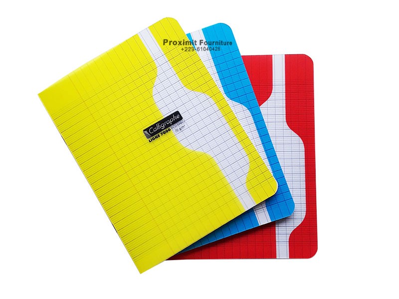 CAHIER CALLIGRAPHE PP 17*22 192P 70G ASSORTIS 