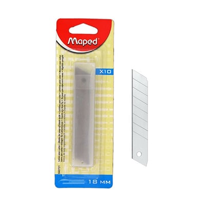 LAME CUTTER 18CM ETUI DE 10 MAPED A0320303