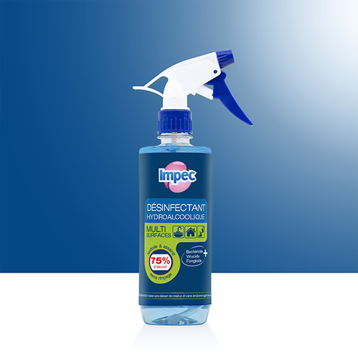 [STO:ENTR-04246] ENTRETIEN SPRAY DÉSINFECTANT HYDROALCOOLIQUE 500ML IMPEC