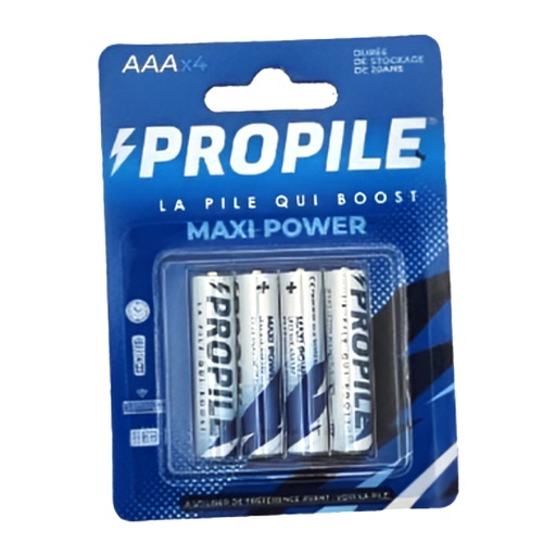 [STO:PILE-07313] PILE PROPILE MAXI POWER AAA/LR03 PQT DE 4