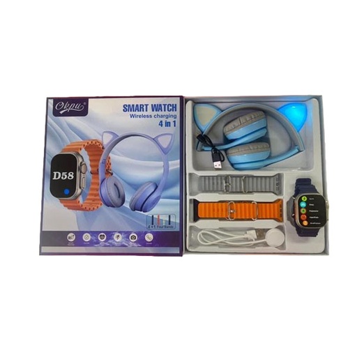 [STO:MONT-06803] MONTRE SMARTWATCH+CASQUE OKPU D58