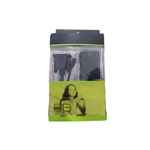 [STO:ADAP-00027] ADAPTATEUR DE CONVERSION FULL HD VGA MALE + AUDIO A HDMI FEMELLE