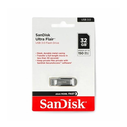 [STO:FLAS-04712] FLASH DISK SANDISK ULTRA FLAIR 3.0 32GB