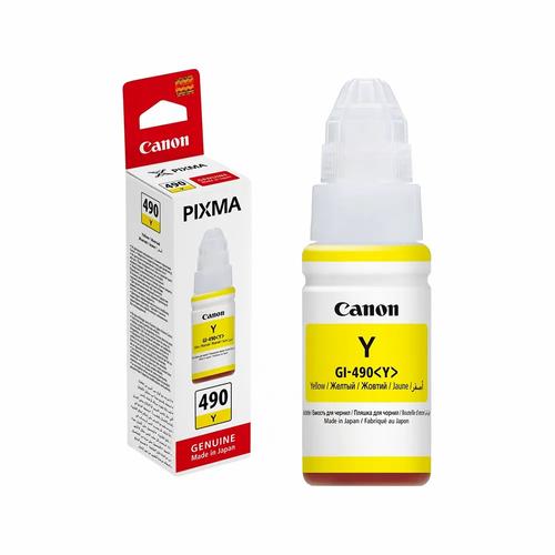 [STO:FLAC-04642] FLACON D'ENCRE CANON INK GI-490 YELLOW EMB