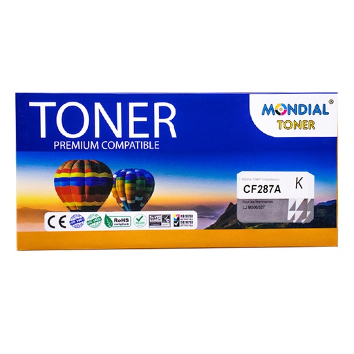 [STO:TONE-10499] TONER MONDIALTONER HP CF287A BLACK