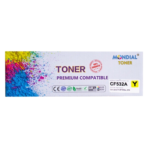 [STO:TONE-10510] TONER MONDIALTONER HP CF532A YELLOW