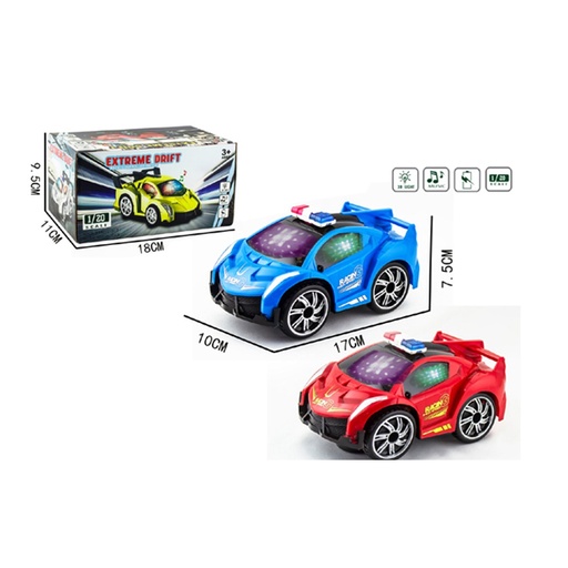 [STO:JOUE-05837] JOUET  VOITURE A PILE AVEC LUMIERE 3D 12015-D