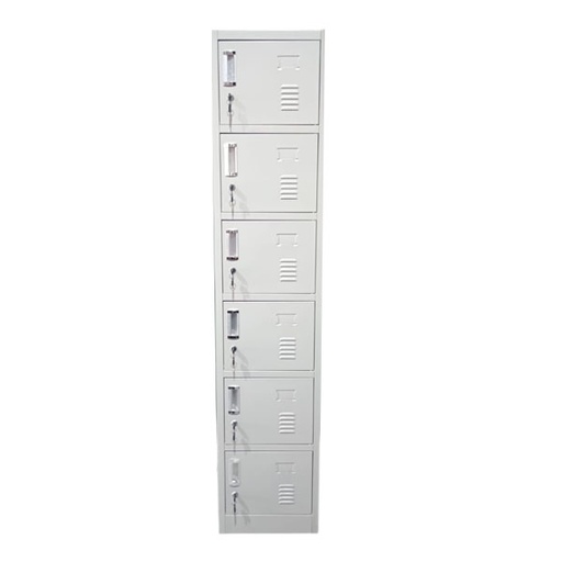 [STO:VEST-10864] VESTIAIRE METALLIQUE 6 PORTES