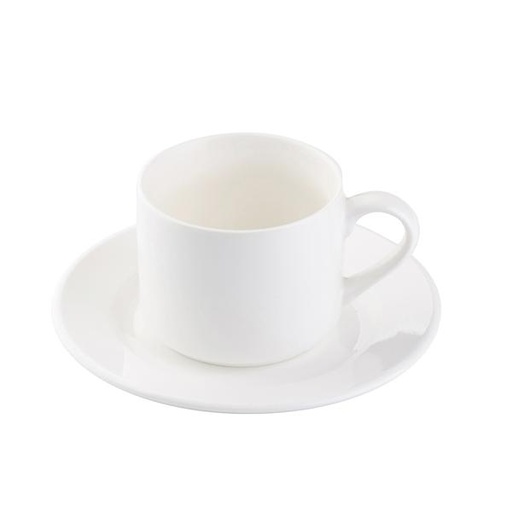 [STO:BS 0-00982] BS 06OZ BONE CHINA COFFE MUGW - SAUCER BGZ6