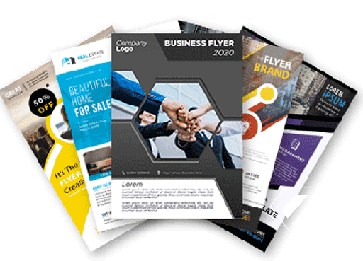 IMPRESSION FLYERS SUR PAPIER GLACE + DECOUPE 50X90