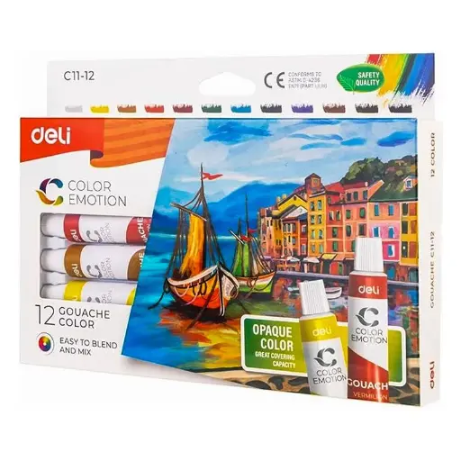 [STO:GOUA-04902] GOUACHE DELI 12CL DE C11-12