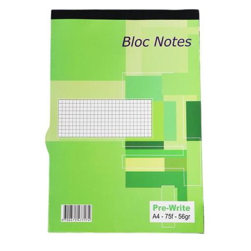 [STO:BLOC-00769] BLOC NOTE A4 PREWRITE