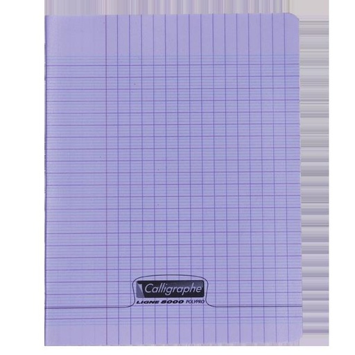 [STO:CAHI-01564] CAHIER 17*22 192P 90G POLYPRO CALLIGRAPHE VIOLET 18347