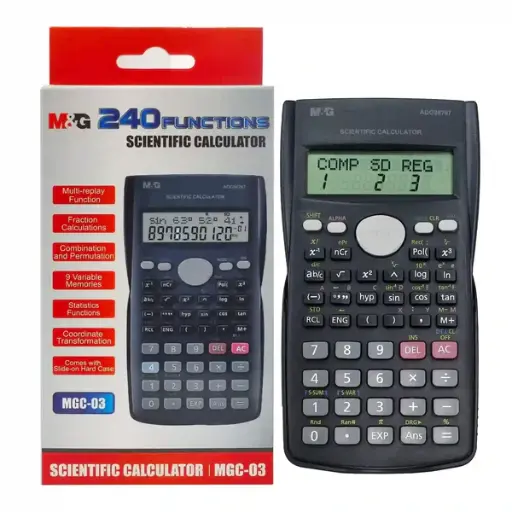 [STO:CALC-01920] CALCULATRICE SCIENTIFIQUE M&G 240F MGC-03