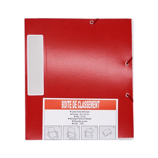 [STO:BOIT-00821] BOITE DE CLASSEMENT LAUREAT CARTONNEE DOS DE 60/EUROBOX