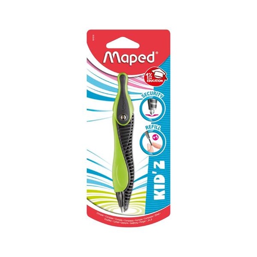 [STO:COMP-03119] COMPAS A MINE PLASTIQUE KID'Z SS BLISTER MAPED