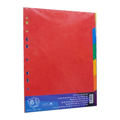 [STO:INTE-05450] INTERCALAIRE DE 6P PLASTIQUE LAUREAT.code barre different