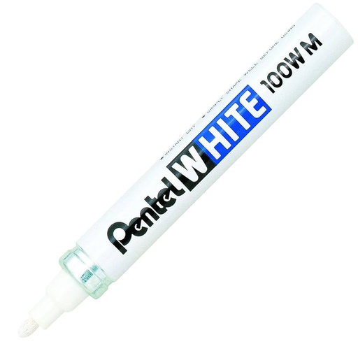 [STO:MARQ-06536] MARQUEUR PERMANENT BLANC PENTEL 100WM