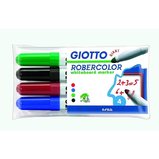 [STO:POCH-07465] POCHETTE DE 4 MARKERS WB  GIOTTO R413100