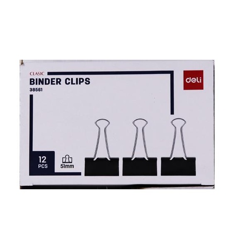 [STO:PINC-07366] PINCE CLIP DELI 51MM BOITE DE 12 DE8561A EN CARTON