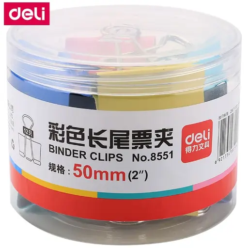 [STO:PINC-07364] PINCE CLIP 50MM DELI 8551S BOITE DE 12