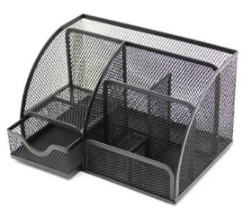 [STO:POT -07675] POT A CRAYON MÉTALLIQUE 9 RANGEMENTS B-76