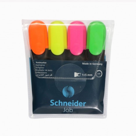 [STO:SURL-09385] SURLIGNEUR POCHETTE DE 4 JOB REF 1500 SCHNEIDER